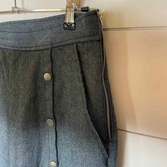 Current Air Pants Womens Small Denim High Waisted Sailor Front Snap Leg Ladies - Picture 5 of 9